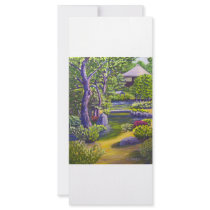 Japanese Garden rack cards by Halsart Japanese Garden rack cards
