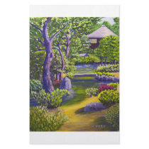 Japanese Garden Custom Stationery