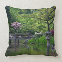 Japanese Garden throw pillow pillows
