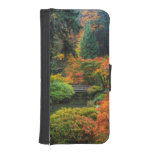 Japanese Gardens In Autumn In Portland, Oregon 5 iPhone 5 Wallet Cases