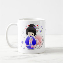 Japanese Geisha Doll - Blue Series Mug