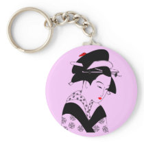 Japanese Geisha Keychains