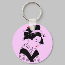Japanese Geisha keychains