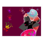 Japanese GEISHA KIMONO GIRL Post Cards
