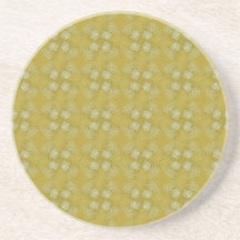 Japanese Geisha Kimono Pattern Beverage Coaster