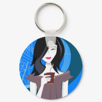 Japanese Girl, Coffee keychains by jesscscott Japanese Girl, Coffee keychains