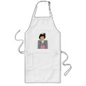 Japanese girl in black and red kimono aprons by Annaart Japanese girl in black and red kimono aprons