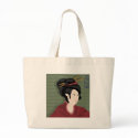 Japanese Girl Tote bags