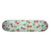 Japanese Goldfish Chiyogami Skate Deck