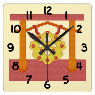 Japanese Gong Crest Clock