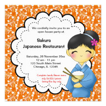 Japanese Grand Opening Invitation