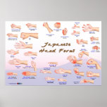 Japanese Hand Forms posters