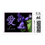 Japanese Iris Love Stamp Large Size