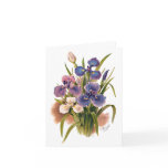 Japanese Irises Vintage Style Thank You Greeting Cards