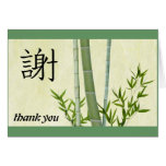 Japanese Kanji Bamboo Thank You Card