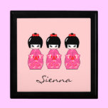 Japanese Kimono Dolls customize-able Name gift boxes