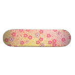 Japanese KIMONO Textile, Cherry Blossoms Pattern Skate Board Deck