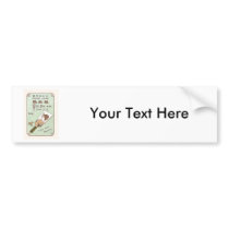 Japanese Kimono Vintage Japanese Silk Label Bumper Stickers