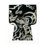 Japanese Kimono Woodblock design Post Cards