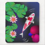 Japanese Koi Fish, Lotus Flowers & Water-lilies Mousepad