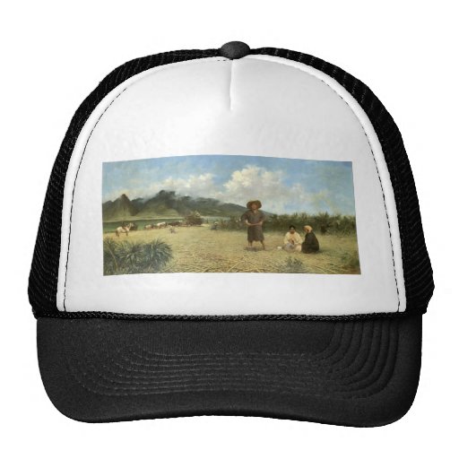 Japanese Laborers on Spreckelsville Plantation Mesh Hat