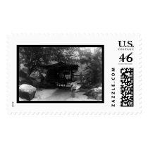 Japanese Lady Looking at a Tea House 1909 postage by lc_vintagephotos Japanese Lady Looking at a Tea House 1909 postage