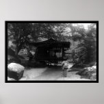 Japanese Lady Looking at a Tea House 1909 posters