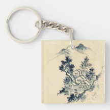 japanese landscape key chain