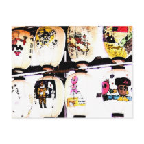Japanese Lanterns- postcard by Akichan Japanese Lanterns- postcard
