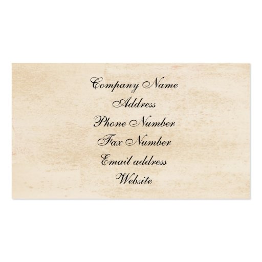 Japanese Maple Business Card (back side)