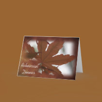 Japanese Maple Leaf Rehearsal Dinner Invitation cards by loraseverson Japanese Maple Leaf Rehearsal Dinner Invitation cards