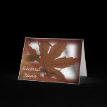 Japanese Maple Leaf Rehearsal Dinner Invitation