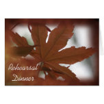 Japanese Maple Leaf Rehearsal Dinner Invitation Cards