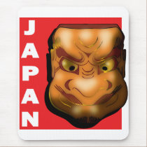 JAPANESE MASK mousepads by nassosvakalis JAPANESE MASK mousepads