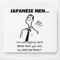 Japanese Men Are Best mousepads