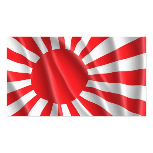JAPANESE NAVY FLAG BUSINESS CARD TEMPLATES (back side)