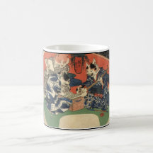 Japanese Painting c. 1800's Mug