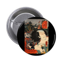 Japanese Painting c. 1800's Pins