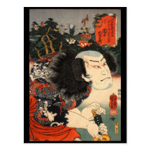 Japanese Painting c. 1800's Post Cards