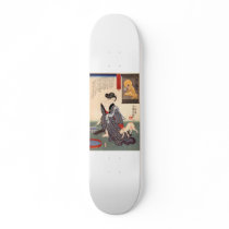 Japanese Painting c. 1800's Skateboard Deck
