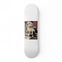 Japanese Painting c. 1800's Skateboard Deck