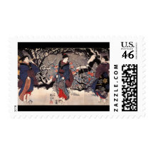 Japanese Painting c. 1800's Stamps