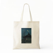 Japanese Painting circa 1928 Tote Bags