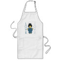 Japanese Paperdoll - Teal aprons