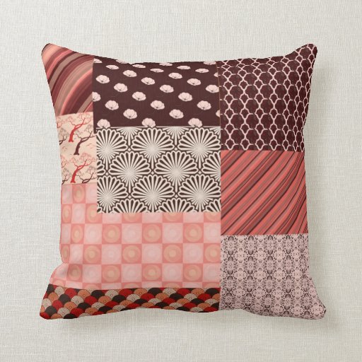 Japanese Patchwork Pillow Zazzle