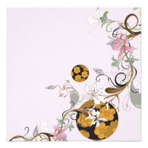 Japanese patterns Invitation