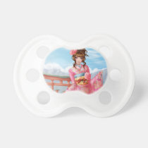 Japanese pink kimono pacifiers