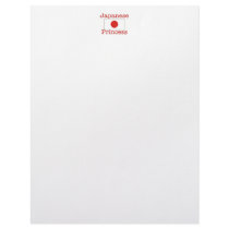 Japanese Princess letterhead by EthnoShirts Japanese Princess letterhead