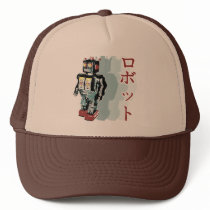 Japanese Robot Trucker Hats