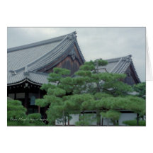 Japanese Roofs Greeting Cards